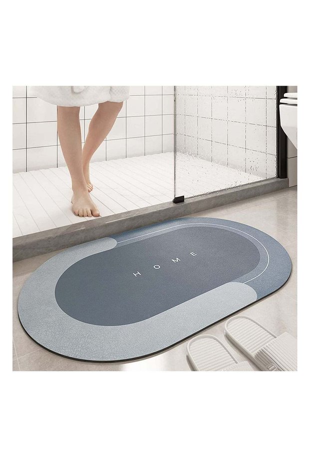 MahMir® Diatom Bath Mat, Anti-Slip Bathroom Floor Mats and Quick Dry Bath Rug, Super Absorbent Bath