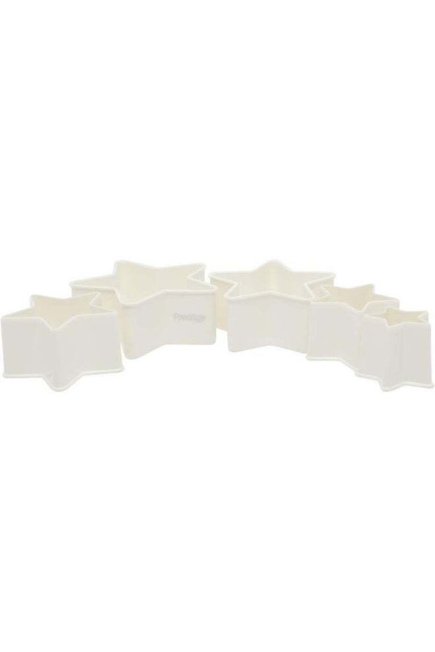 Star Shape Pastry Cutter - Set 5 Piece White 21.6 x 4.5cm