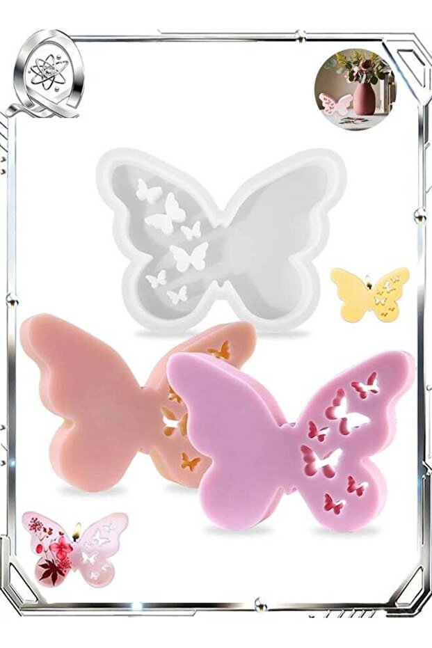 Silicone Butterfly Molds, Wax Melt & Chocolate Candy Baking Molds, for Candle Making & Handmade Soa