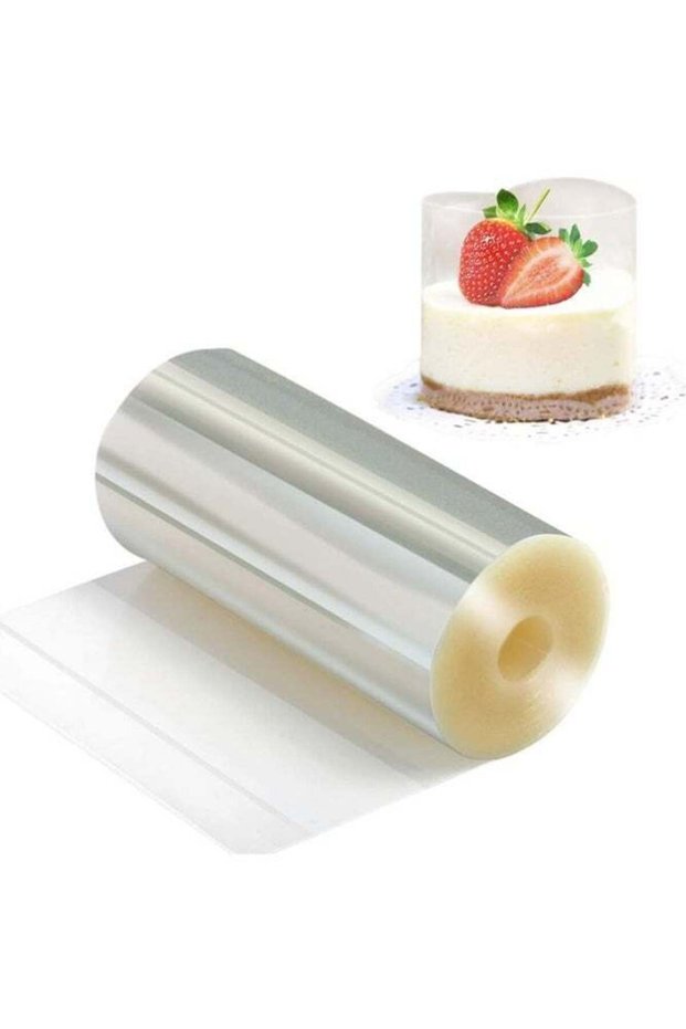 15cm Transparent Cake Collar Acetate Roll Food Safe Plastic Film for Cake Decorating and Baking