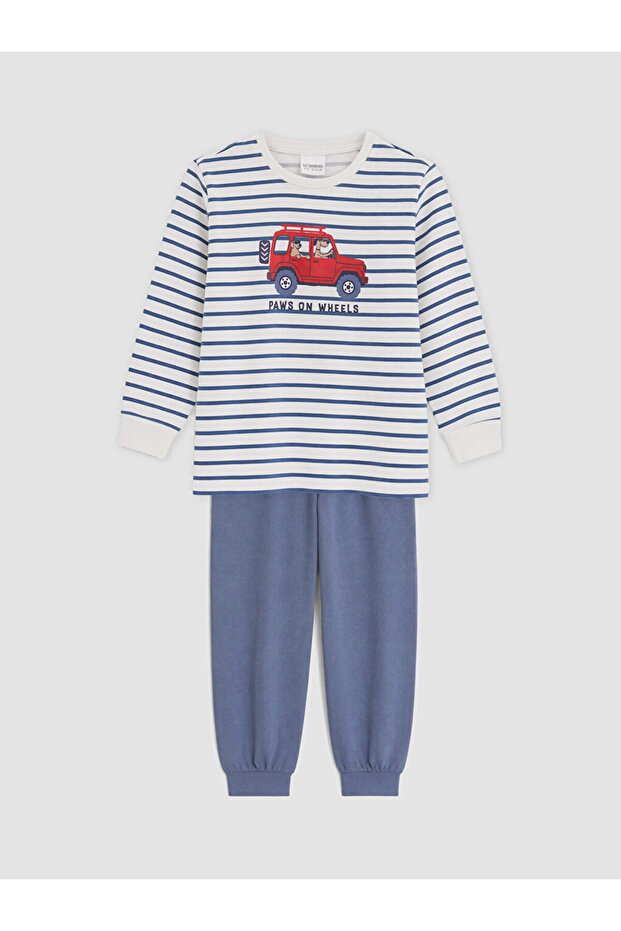 Sparkling Choices from Shining Store Zero Roba Collar Boy's Pajama Set