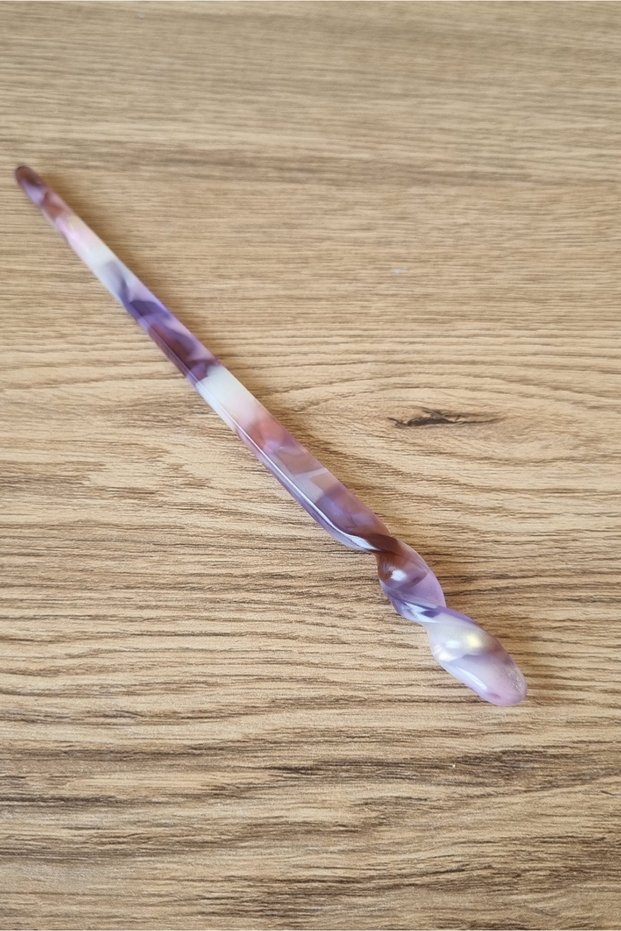Women's Acetate Twist Bone Hair Stick Barrette Hairpin