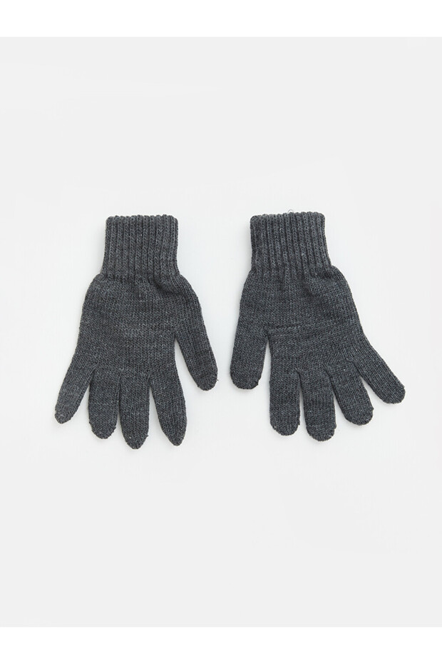 Vizyon New Season Anthracite Knitwear Boys' Gloves