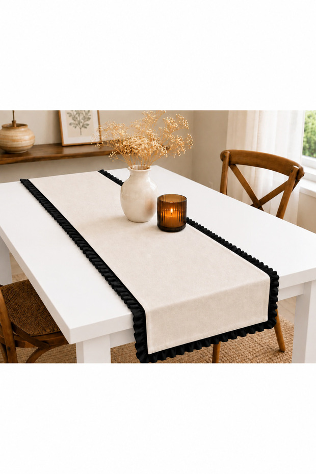 40 X 110 cm Minimal Ruffle Runner