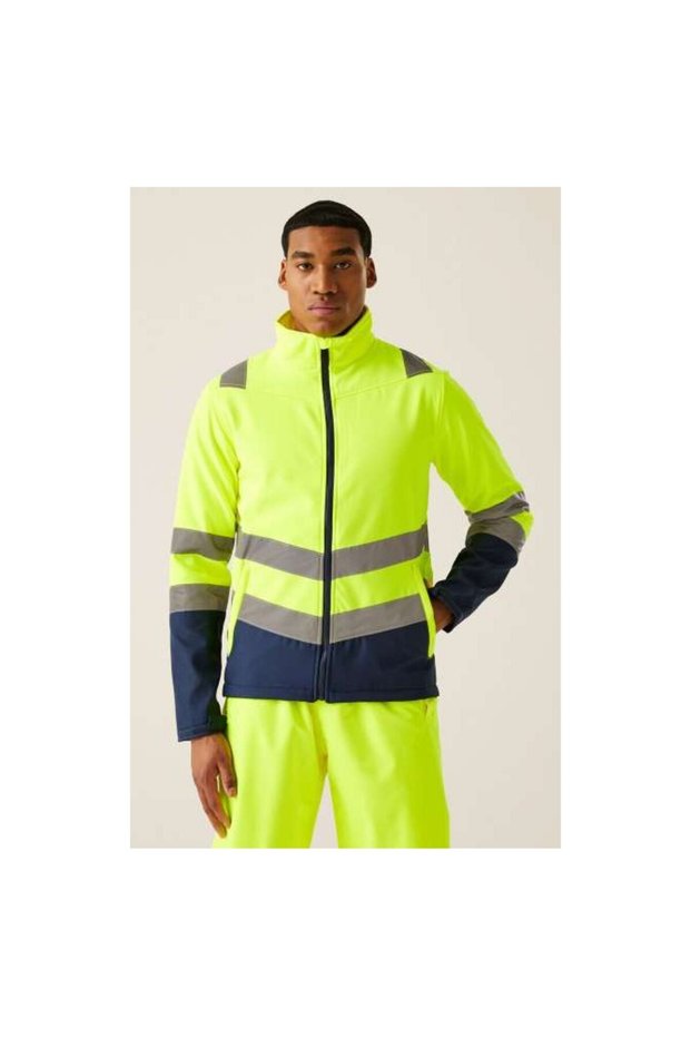 Men's jacket, high visibility softshell, - RETRA722