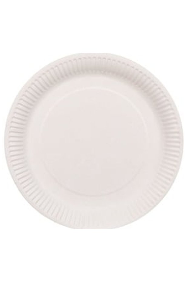White Plates 23cm - 10pcs