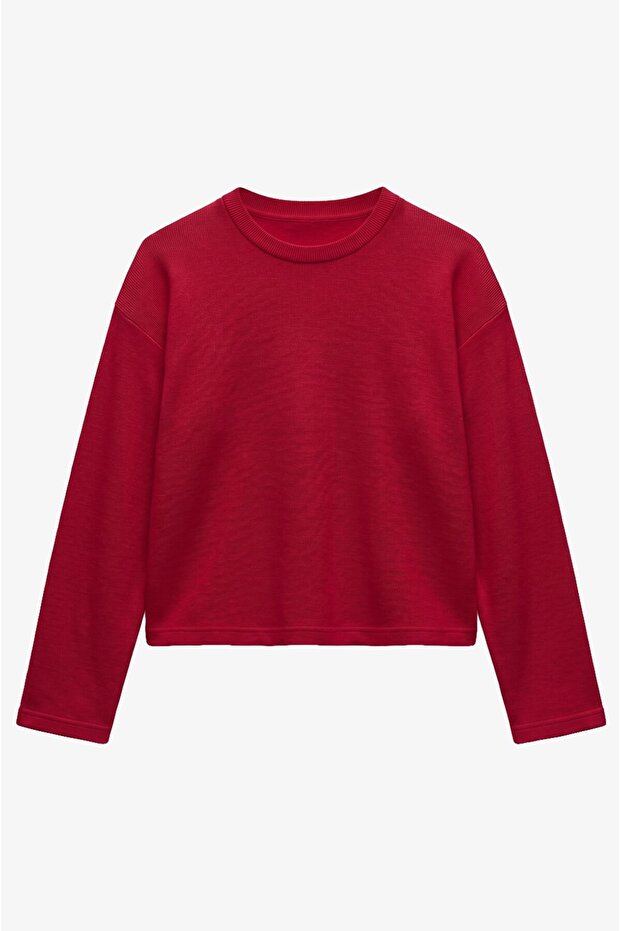 Red Rista Long Sleeve Knitwear