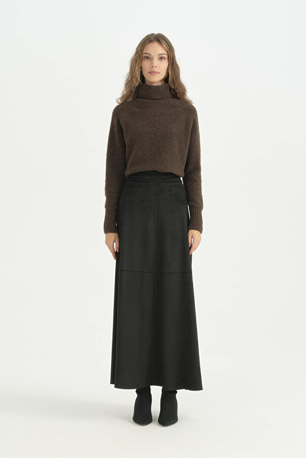 Suede Skirt - Black