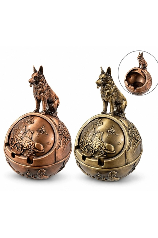 Metal Wolf Design Ashtray Alk6402