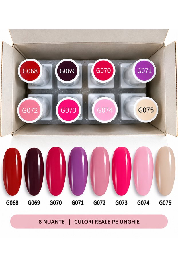 Set 8 geluri UV