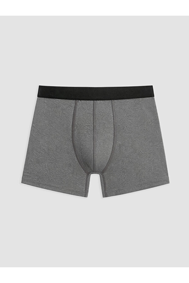 Vizyon New Season Anthracite Cotton Flexible Men's Boxer