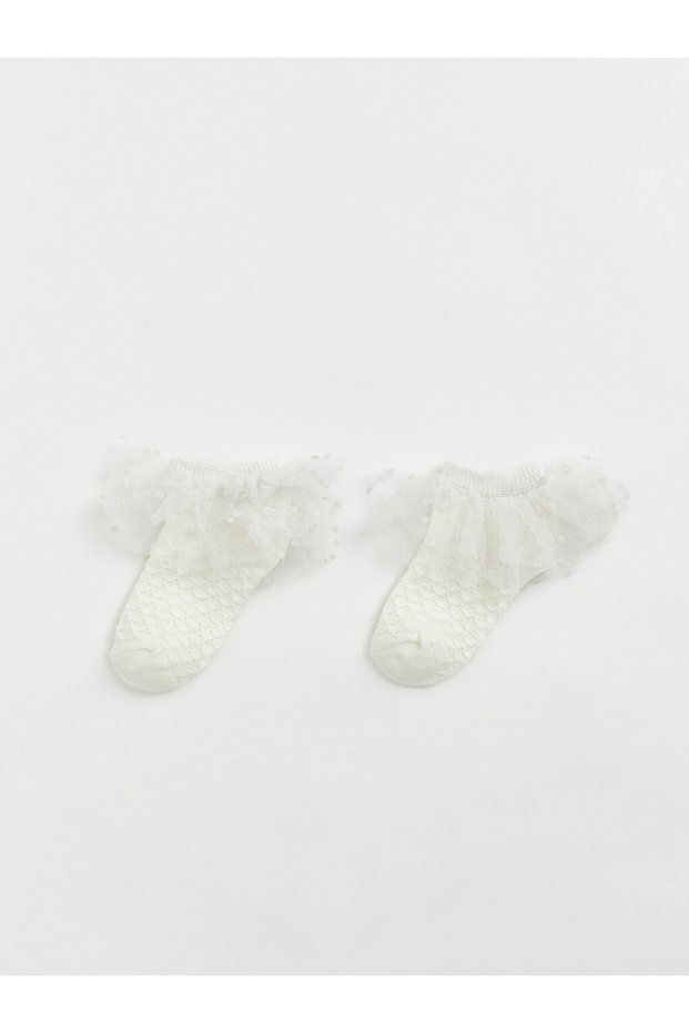Baby girl ruffled bootie socks 2-pack