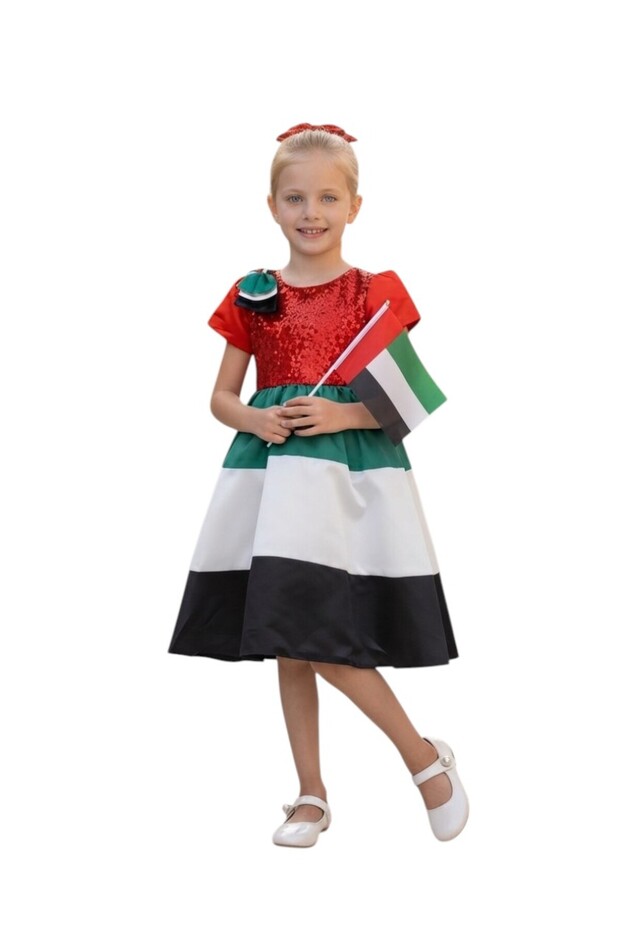 UAE National Day Flag with Bow