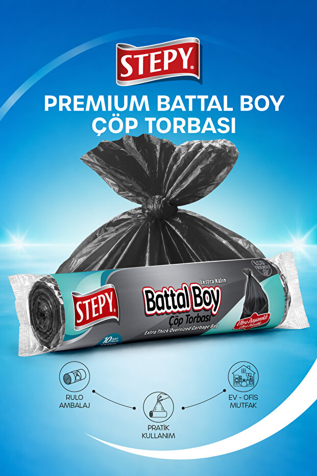 Ekstra Kalın Battal Boy Çöp Torbası