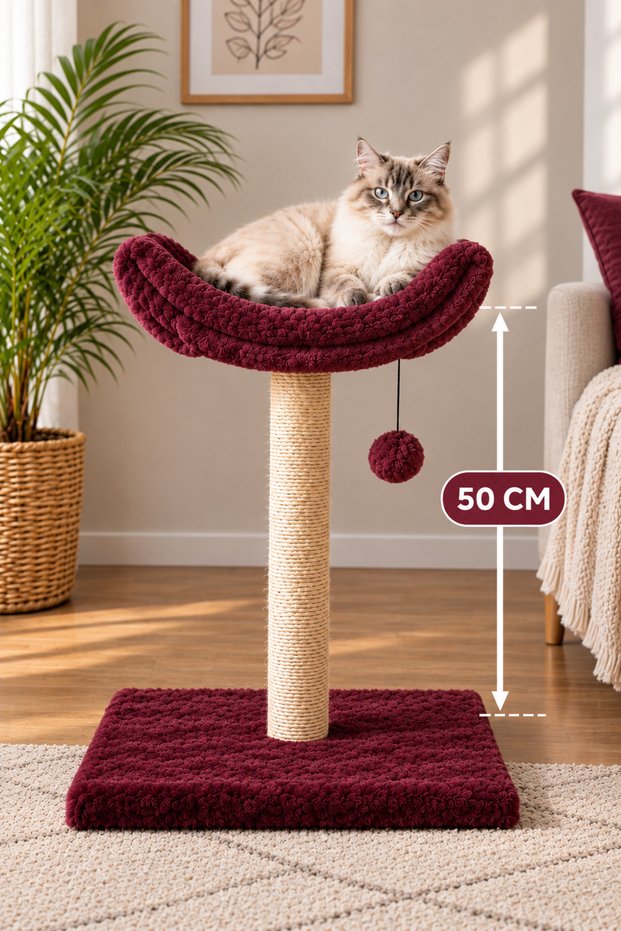 B2 50cm Cat Scratching Bed Erasable Fabric Cat-Friendly