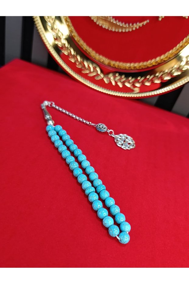 Turquoise Stone Prayer Beads Natural Stone Halil Kocak Master Craftsmanship