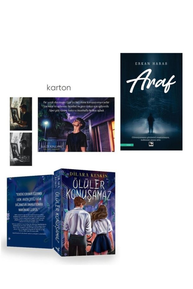 2 Books / Ölüler Konuşamaz (Paperboard Cover) - Araf