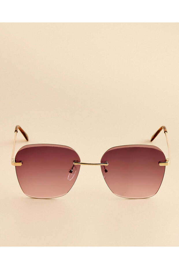 Women Pink Oversized Sunglasses