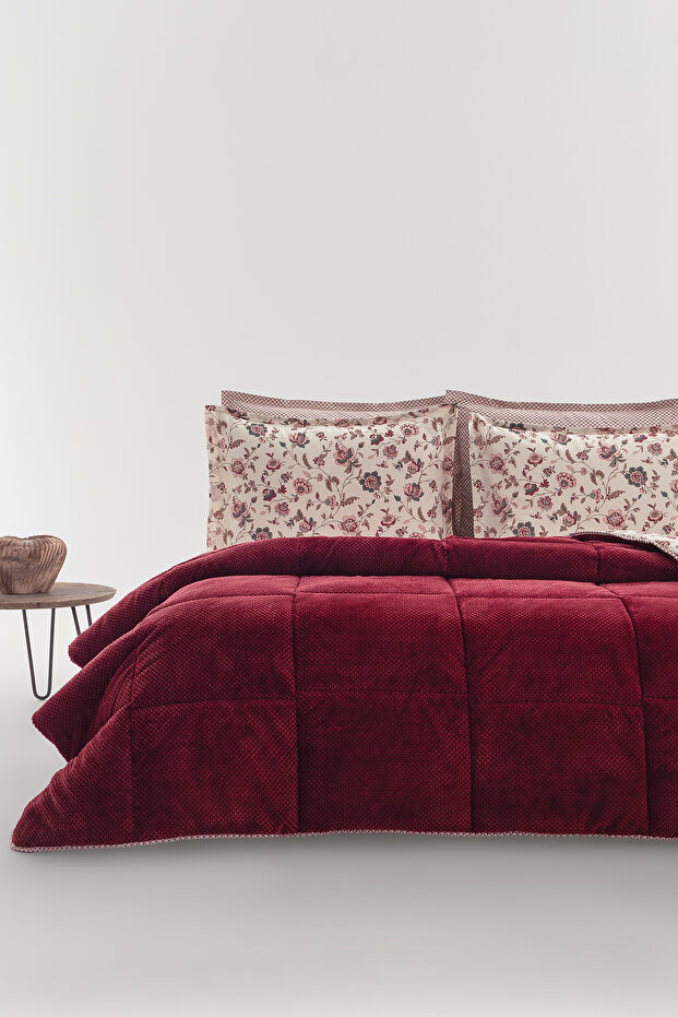 Elira Tej Kişilik Triola Sleeping Set - Claret Red