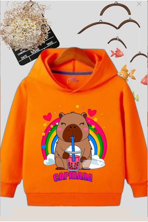 Printed Children's Hooded Sweatshirt