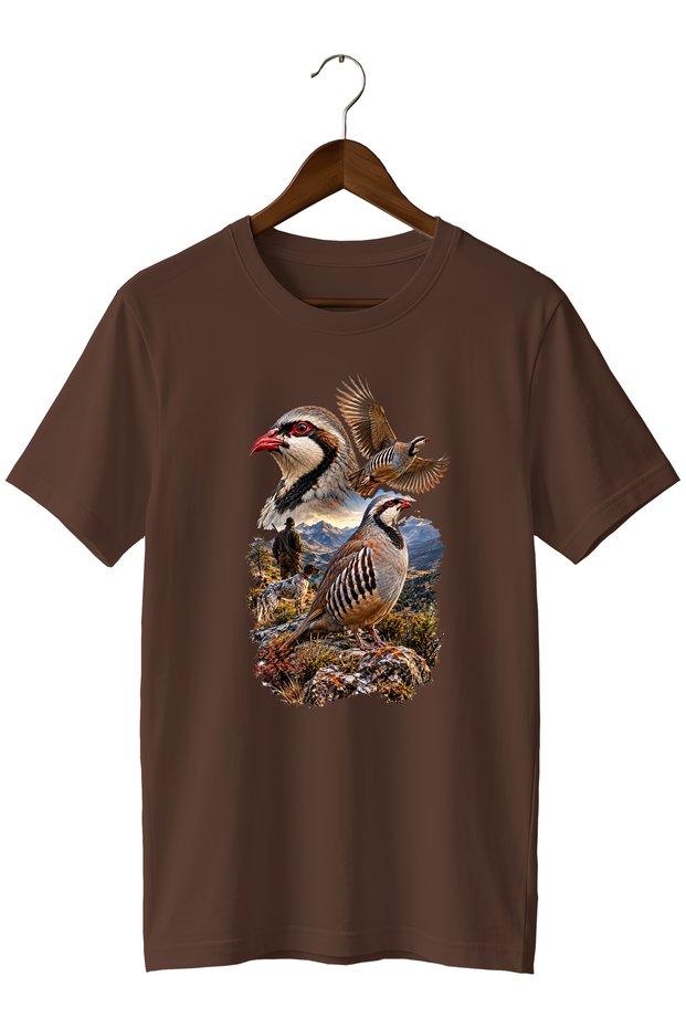 Keklik Printed Unisex Regular Fit Crew Neck Hunter T-Shirt