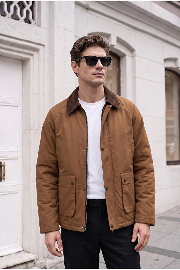 Brbr Model Viral Collar Detailed Jacket / Coat