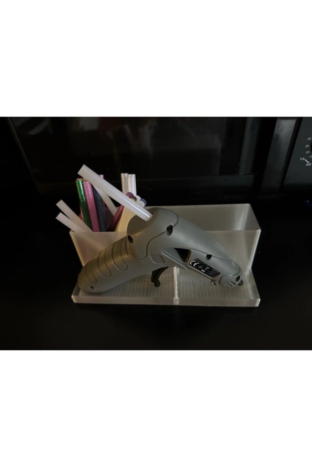 Mini Hot Glue Gun Station with Cable Management