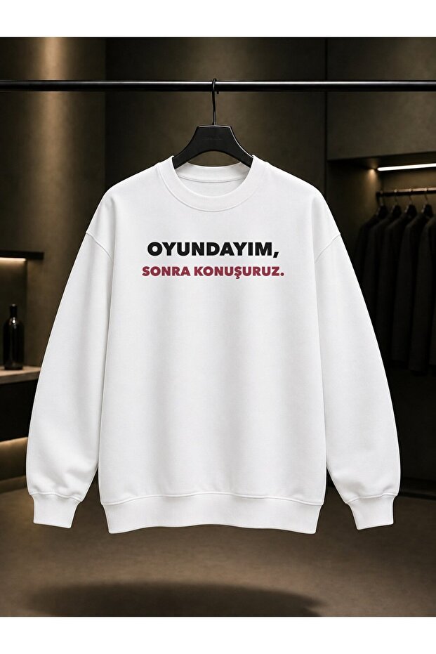 Vote for Me, We'Ll Talk Later Printed Unisex 100% Cotton Sweatshirt
