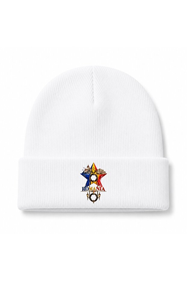 Romania Carpathian Crown Castles & Landmarks Graphic Beanie