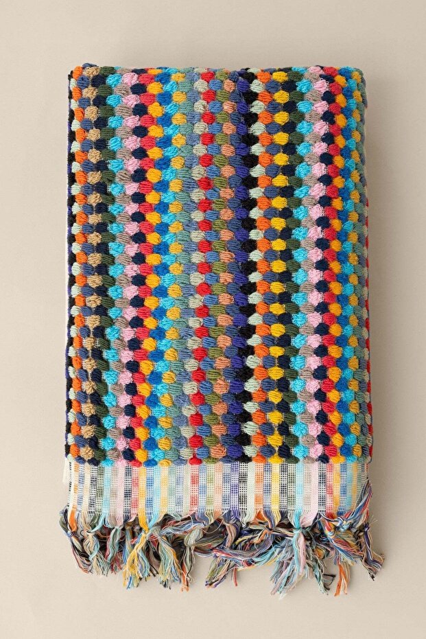 Ponpon Towel Chickpea Woven 90X170 Bath Towel Rainbow