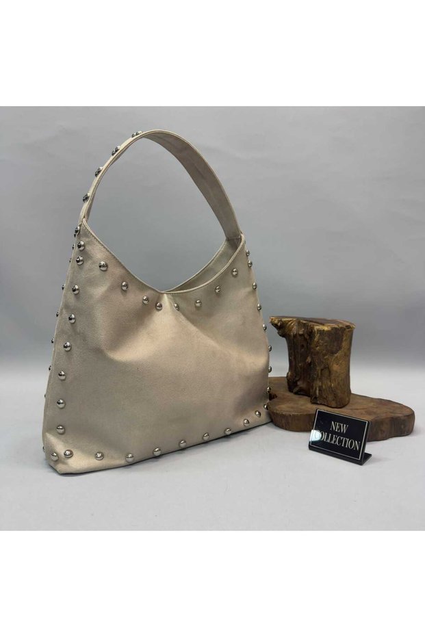 Staple Detailed Hobo Bag