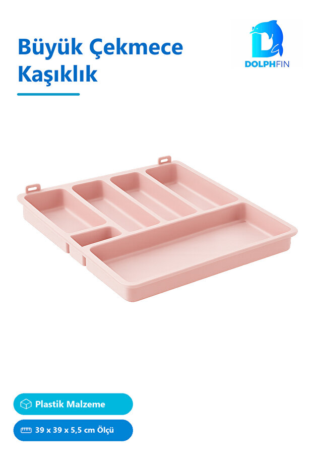 Large Drawer Spoon Holder Plastic 39 X 39 X 5.5 cm