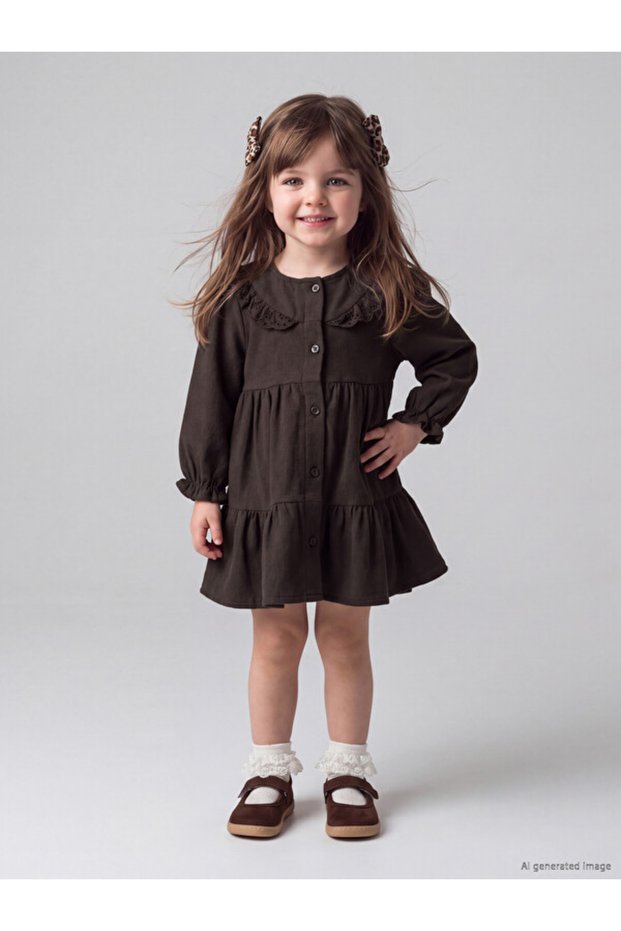 Timeless Clothing & Timeless Choices Bebe Roba Collar Embroidered Baby Girl Dress