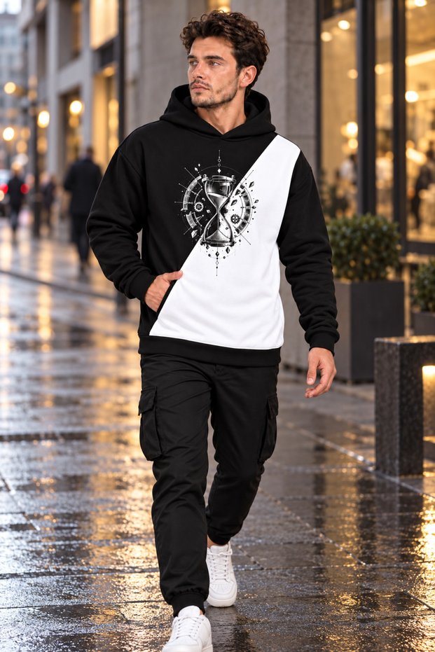 Special Design Hooded Men's Sweatshirt