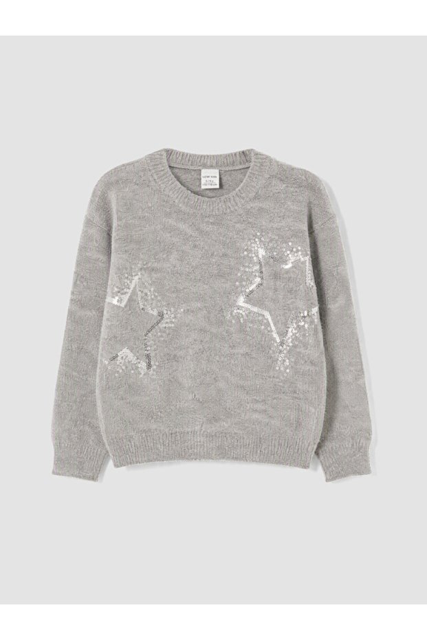 Timeless Clothing & Timeless Choices Zero Roba Collar Embroidered Girls' Knitwear Sweater