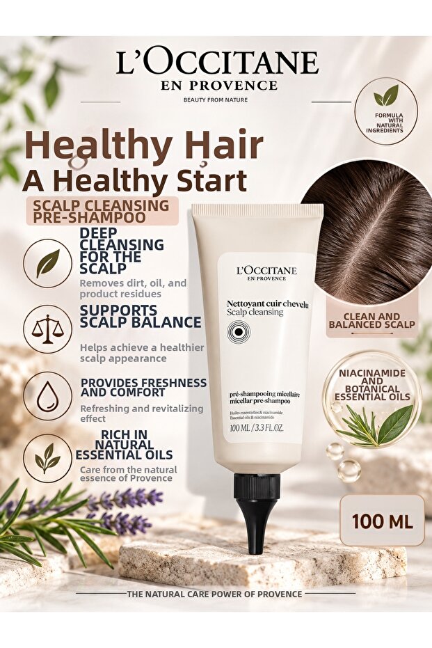 Scalp Cleansing 100 ml – Pre-Shampoo That Helps Purify and Balance the Scalp.