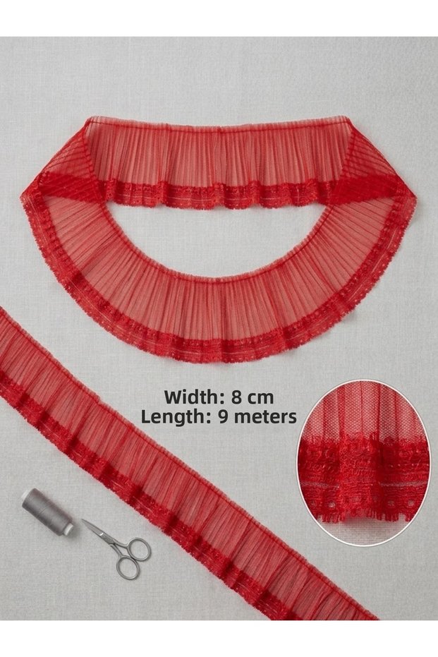 Tulle Lace Trim 8 cm Width 9 Meters