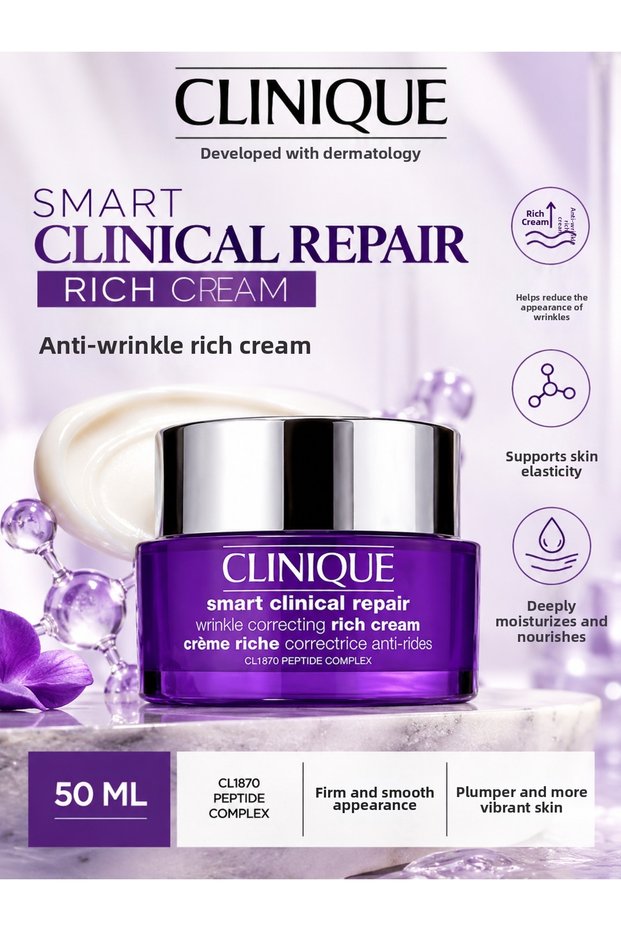 Smart Clinical Repair Rich Intensive Moisture and Anti-Wrinkle Face Cream 50ml