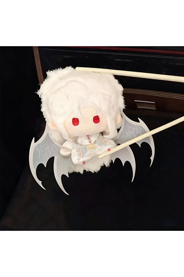 10cm bai New 10cm Cartoon Silverwing Fiend Sylus Doll Love and Deepspace Anime Doll Evil Demon Drago
