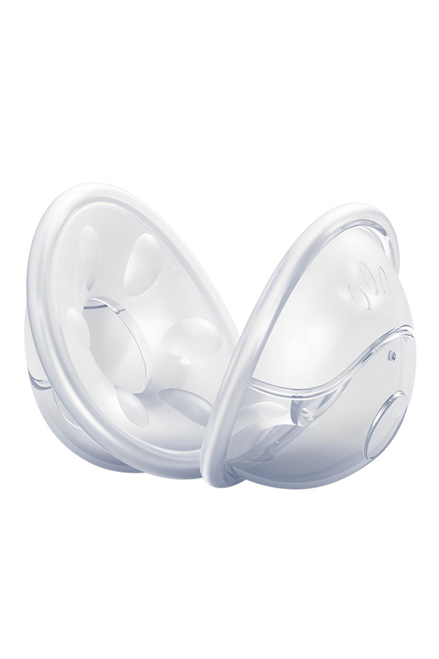 WHITE MAMIJOY MSB03 2pcs Wearable Milk Saver for Breastfeeding Manual Breastmilk Collector Silicone