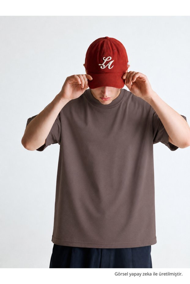 Men's Casual Premium Comfort Cotton Loose Fit Coffee T-Shirt