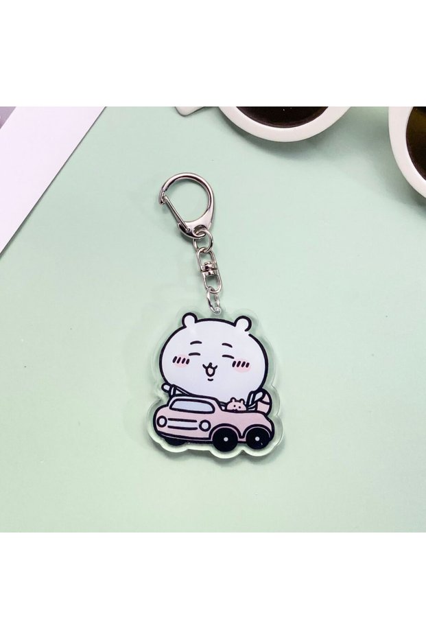 5 cm 6 1/12Pcs Anime Characters Chiikawa Acrylic Keychain Accessories Cute Bag Charm Keyring Funny B