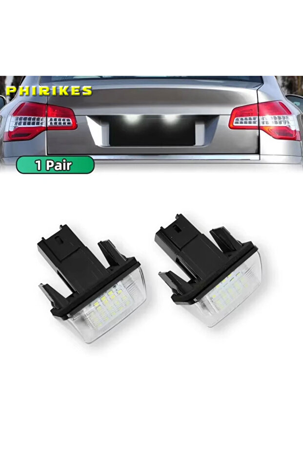 Pair 2Pcs Car LED License Number Plate Light For Citroen C3 C4 C5 Berlingo Saxo Xsara Picasso For Pe