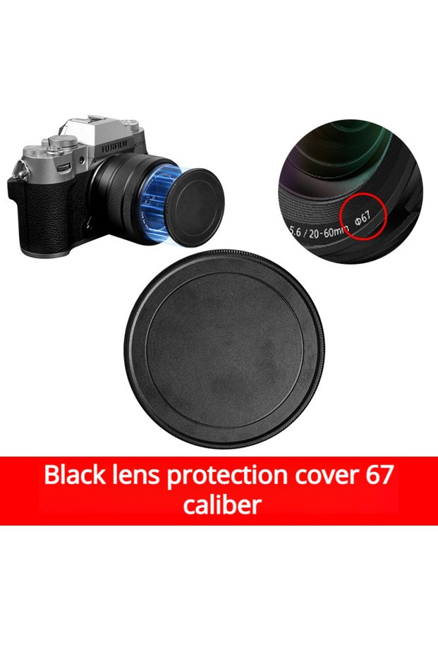 67MM Metal Lens Cover Suitable for 37MM 40.5MM 43MM 46MM 49MM 52MM 55MM 58MM62MM 67MM 72MM 77mm Alum