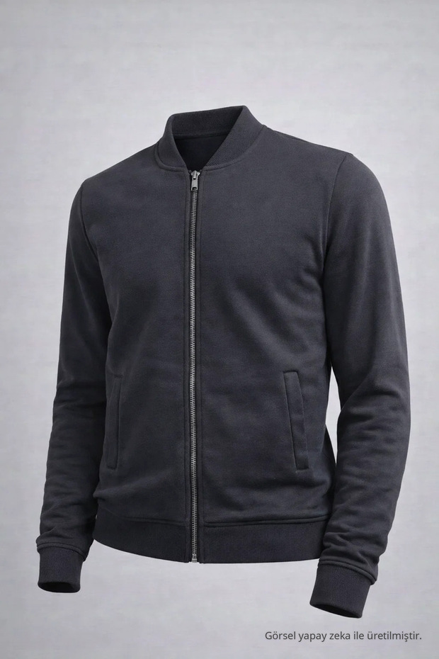 Men's Casual Cotton Smoked College Jacket
