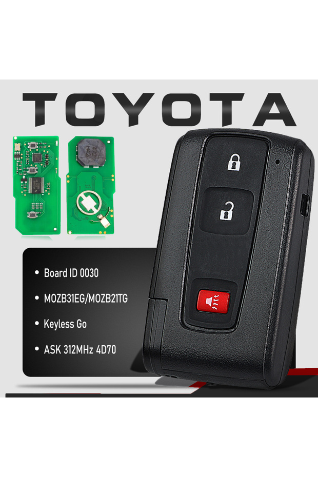 Keyless Go KEYECU MOZB31EG/MOZB21TG Keyless Go Smart Remote Key ASK 312MHz 4D70 Board 0030 for Toyot