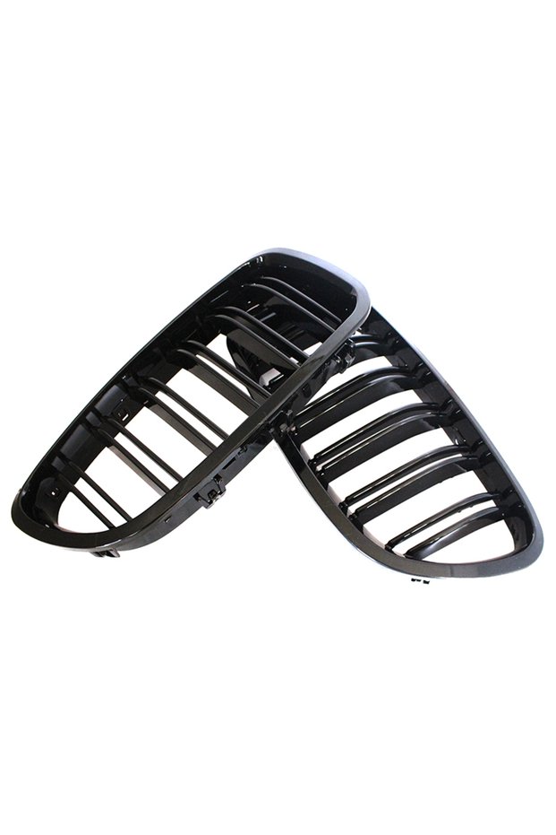 Double Line Black Car Gloss Black Kidney Grill Dual Slats Racing Grill For BMW 5 Series F10 F11 F18