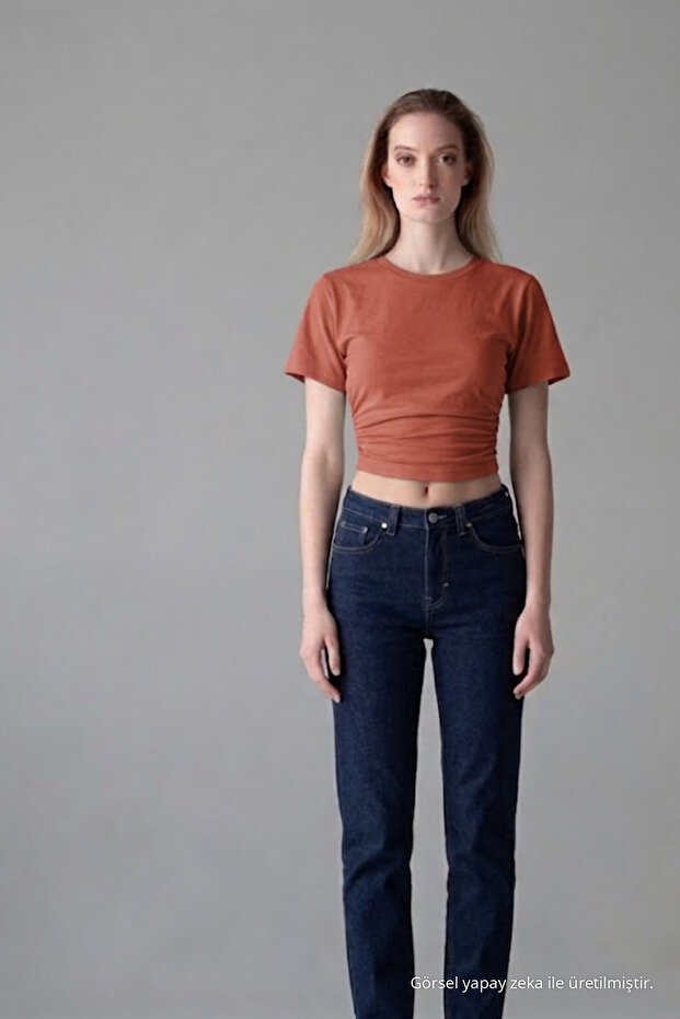 Women's Wide Short Sleeve Powder Crop T-Shirt