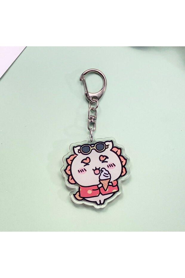 5 cm 12 1/12Pcs Anime Characters Chiikawa Acrylic Keychain Accessories Cute Bag Charm Keyring Funny