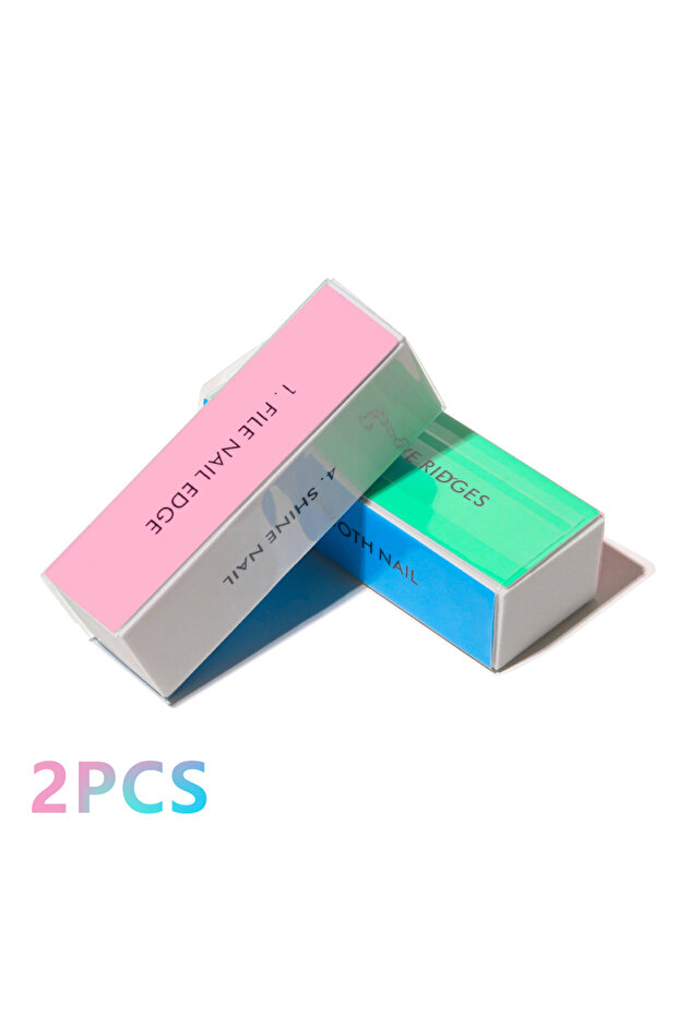 2PCS LULAA 1/20Pcs Professional Nail Buffing Block Manicure Pedicure Tool Emery Board Nail Art Care